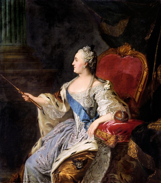 Catherine II by Ф. С. Рокотов
