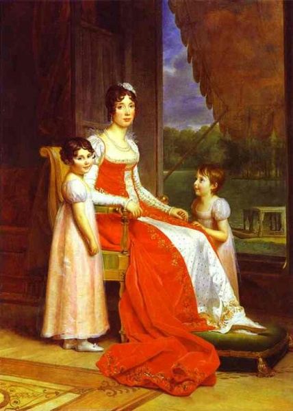 Marie Julie with daughters by François Pascal Simon Gérard
